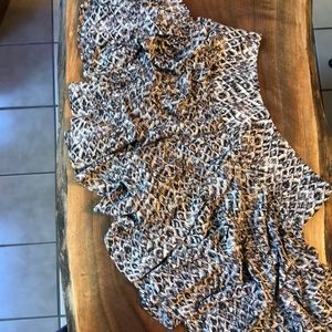 Print Mini Skirt